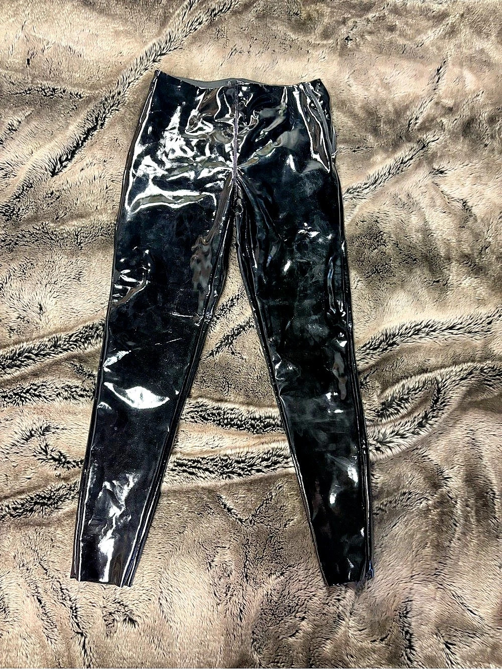 Topshop Vinyl Leggings Faux Leather Leggings Size 4 Like New
